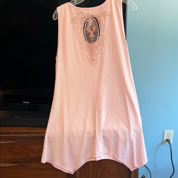Pretty Angel SEXY & Sophisticated Soft Pink Sleeveless Dress Large WORN ONCE - Picture 2 of 7
